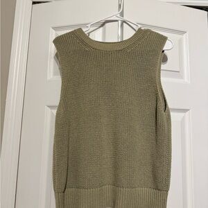Pull&Bear Khaki Knit Top